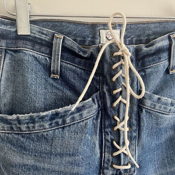 Citizens of Humanity x Free People Sally Flare Jeans 26 lace up - Picture 11 of 16